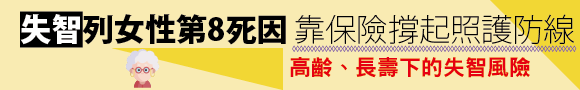 公勞農健保442失智列女性第8死因 