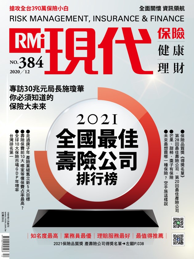 2021全國最佳壽險公司排行榜